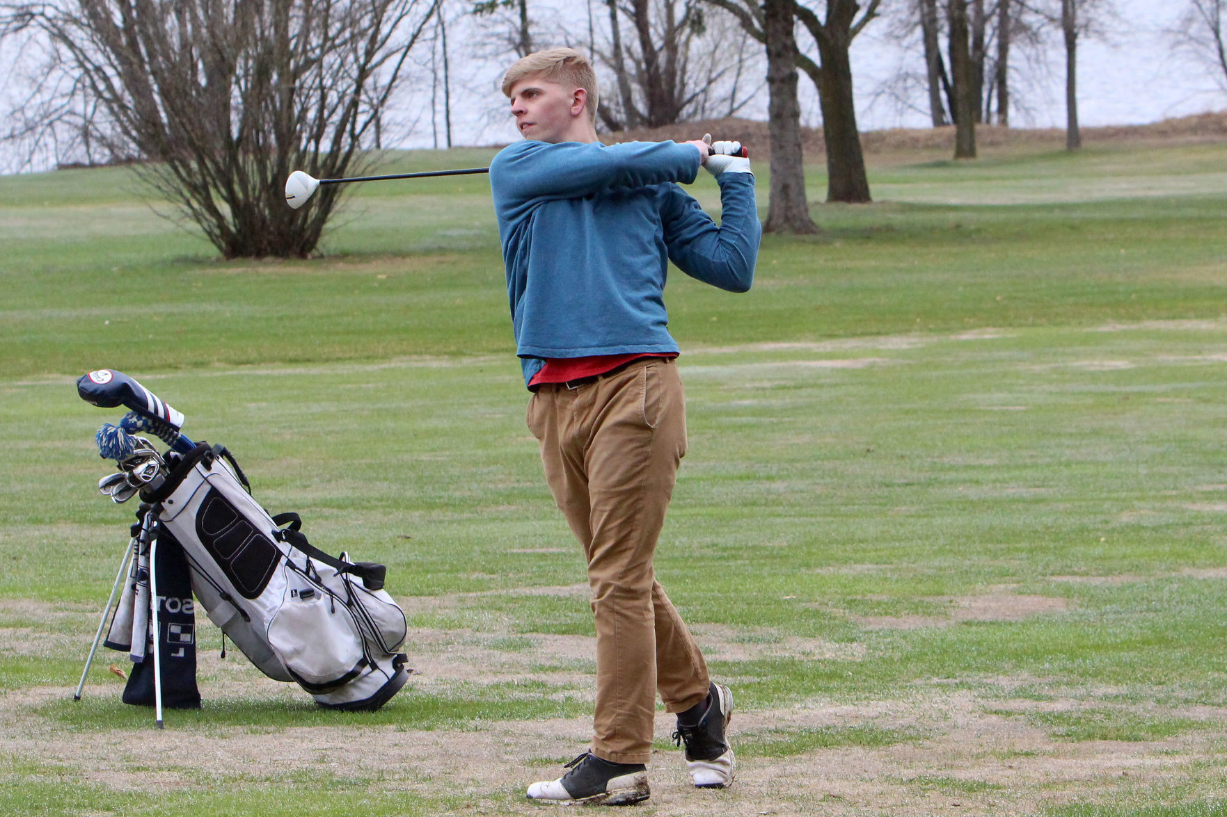 Cloverbelt-Dairyland boys golf invite at Lake Wissota golf 4-29-19